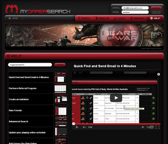 MyGamerSearch.com Website