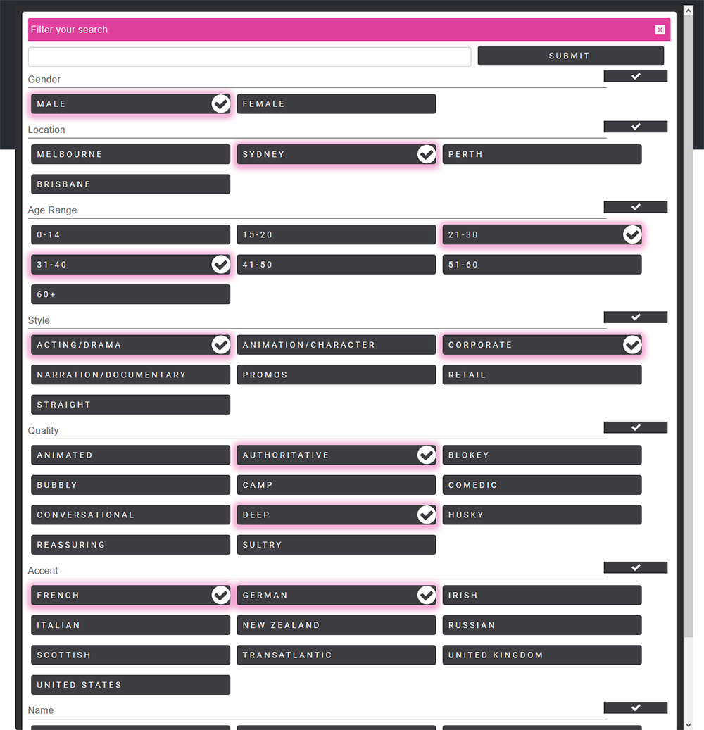 Talent Agency CMS